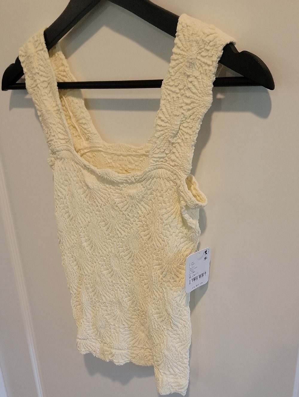 Free People Love Letter Floral Knit Camisole, Ivory, Medium/Large NWT!! - Picture 7 of 8